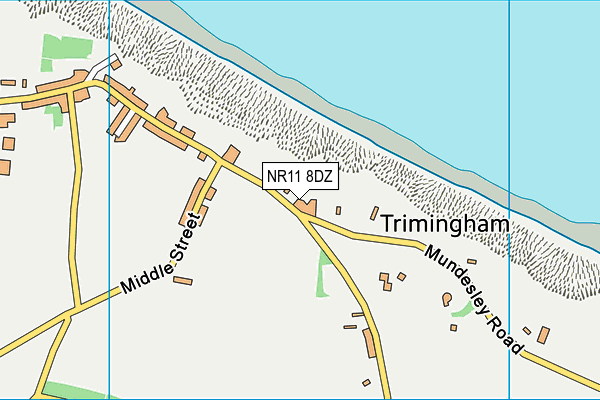 NR11 8DZ map - OS VectorMap District (Ordnance Survey)