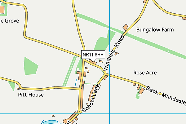 NR11 8HH map - OS VectorMap District (Ordnance Survey) NR11 8HH map - OS VectorMap District (Ordnance Survey)