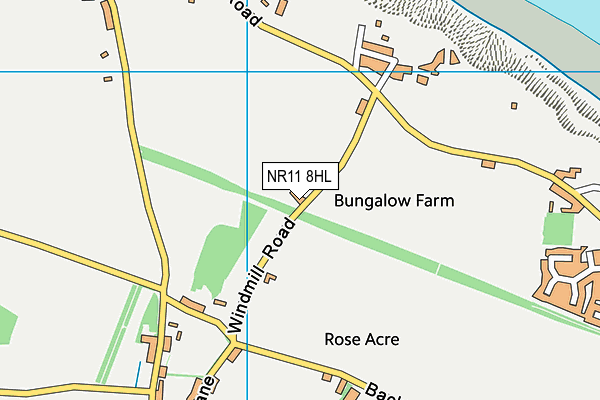 NR11 8HL map - OS VectorMap District (Ordnance Survey)