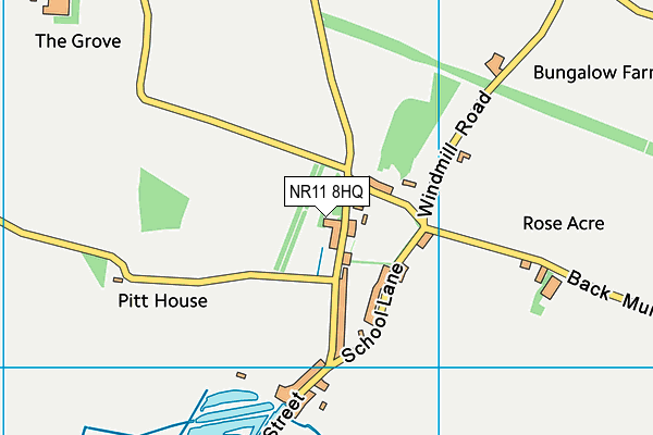 NR11 8HQ map - OS VectorMap District (Ordnance Survey) NR11 8HQ map - OS VectorMap District (Ordnance Survey)