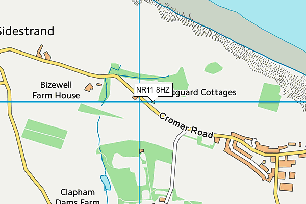 NR11 8HZ map - OS VectorMap District (Ordnance Survey)