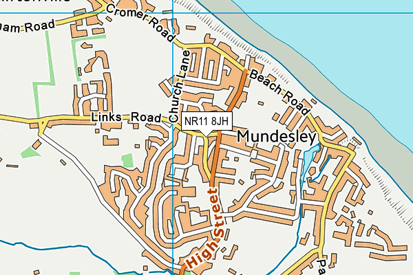 NR11 8JH map - OS VectorMap District (Ordnance Survey)