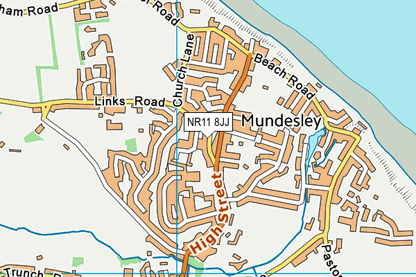 NR11 8JJ map - OS VectorMap District (Ordnance Survey)