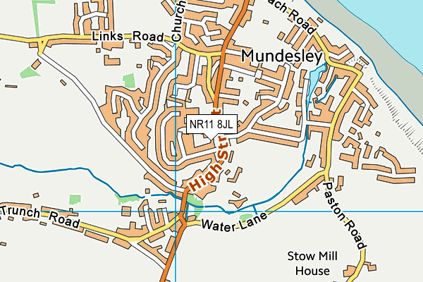 NR11 8JL map - OS VectorMap District (Ordnance Survey)
