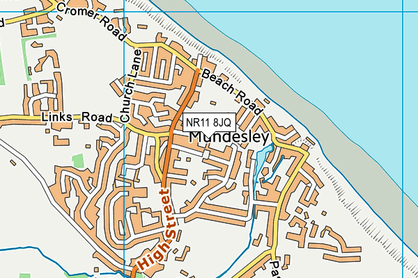 NR11 8JQ map - OS VectorMap District (Ordnance Survey)