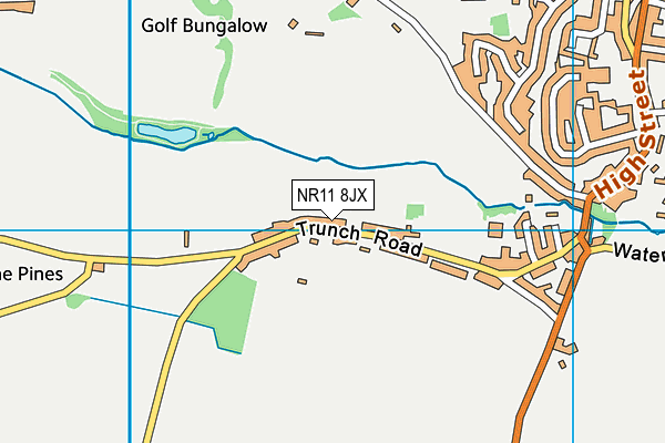 NR11 8JX map - OS VectorMap District (Ordnance Survey)
