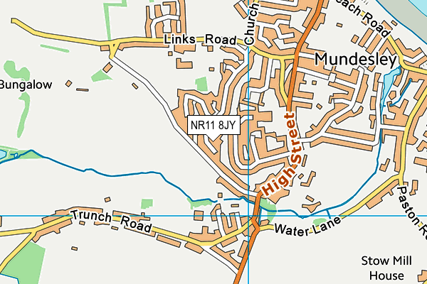 NR11 8JY map - OS VectorMap District (Ordnance Survey)
