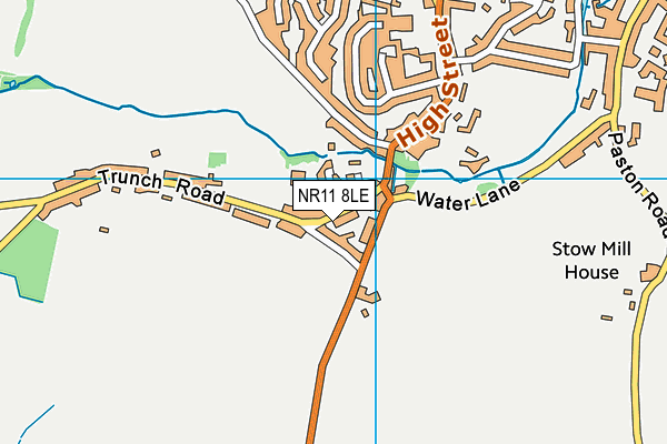 NR11 8LE map - OS VectorMap District (Ordnance Survey) NR11 8LE map - OS VectorMap District (Ordnance Survey)