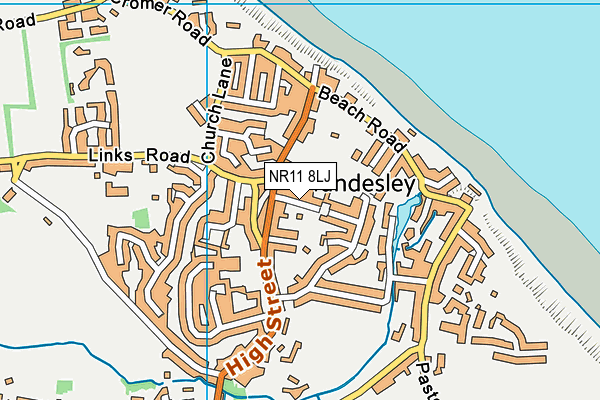 NR11 8LJ map - OS VectorMap District (Ordnance Survey) NR11 8LJ map - OS VectorMap District (Ordnance Survey)