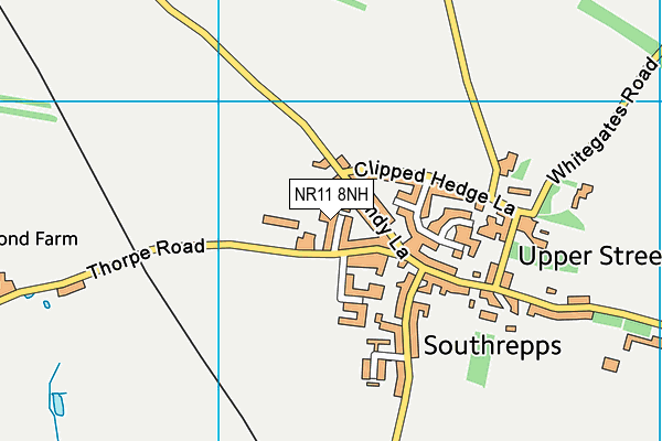 NR11 8NH map - OS VectorMap District (Ordnance Survey) NR11 8NH map - OS VectorMap District (Ordnance Survey)