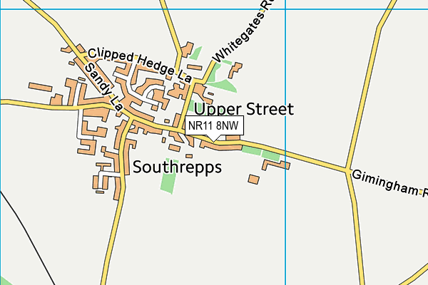 NR11 8NW map - OS VectorMap District (Ordnance Survey) NR11 8NW map - OS VectorMap District (Ordnance Survey)