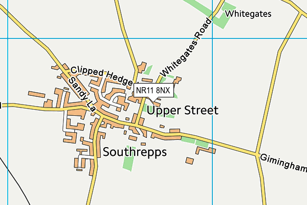 NR11 8NX map - OS VectorMap District (Ordnance Survey) NR11 8NX map - OS VectorMap District (Ordnance Survey)