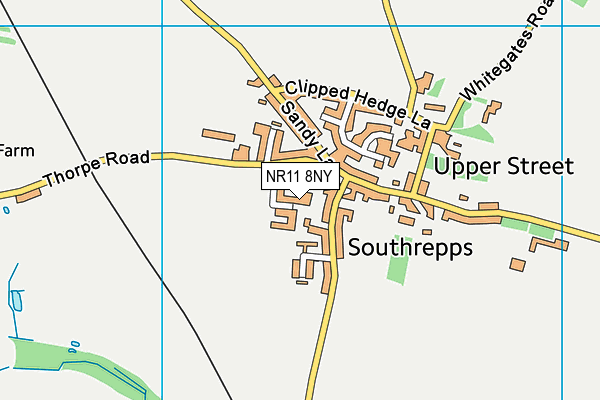 NR11 8NY map - OS VectorMap District (Ordnance Survey) NR11 8NY map - OS VectorMap District (Ordnance Survey)