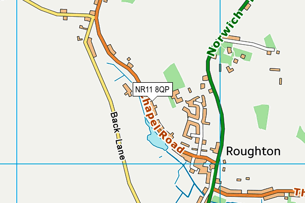 NR11 8QP map - OS VectorMap District (Ordnance Survey) NR11 8QP map - OS VectorMap District (Ordnance Survey)
