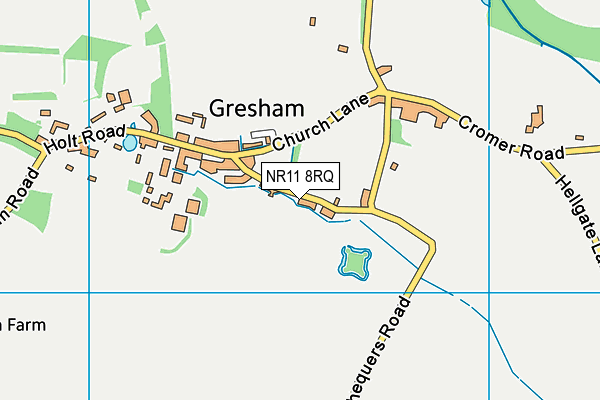 NR11 8RQ map - OS VectorMap District (Ordnance Survey) NR11 8RQ map - OS VectorMap District (Ordnance Survey)