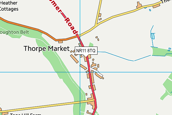 NR11 8TQ map - OS VectorMap District (Ordnance Survey)