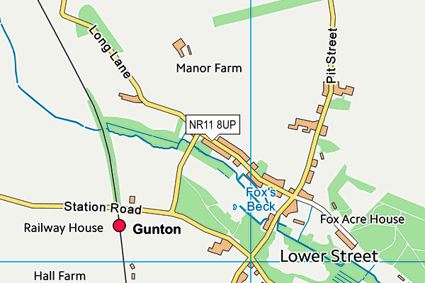 NR11 8UP map - OS VectorMap District (Ordnance Survey)