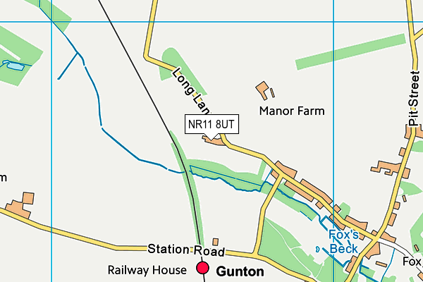 NR11 8UT map - OS VectorMap District (Ordnance Survey)
