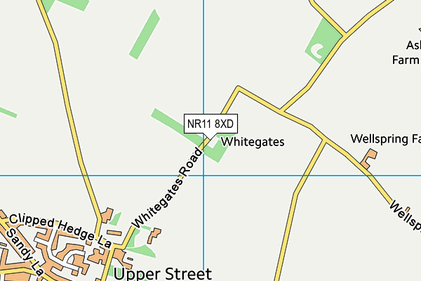 NR11 8XD map - OS VectorMap District (Ordnance Survey) NR11 8XD map - OS VectorMap District (Ordnance Survey)