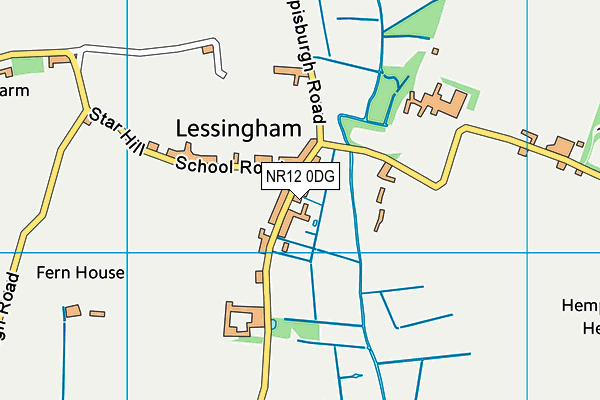 NR12 0DG map - OS VectorMap District (Ordnance Survey) NR12 0DG map - OS VectorMap District (Ordnance Survey)