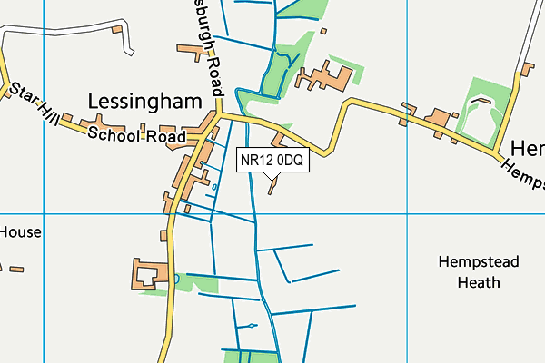 NR12 0DQ map - OS VectorMap District (Ordnance Survey) NR12 0DQ map - OS VectorMap District (Ordnance Survey)