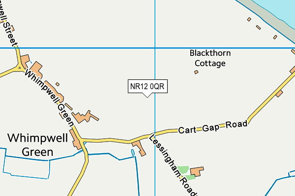 NR12 0QR map - OS VectorMap District (Ordnance Survey) NR12 0QR map - OS VectorMap District (Ordnance Survey)