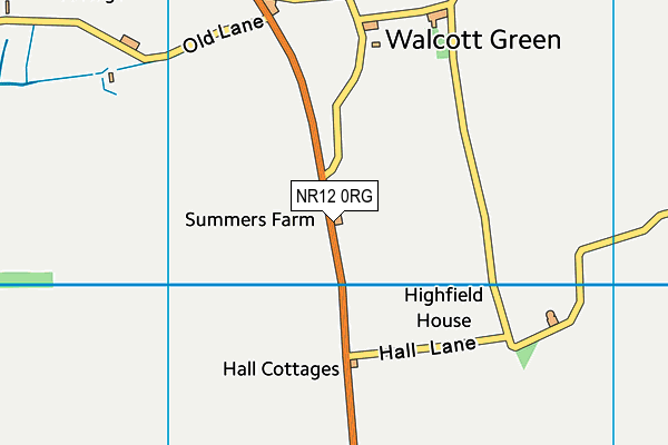 NR12 0RG map - OS VectorMap District (Ordnance Survey) NR12 0RG map - OS VectorMap District (Ordnance Survey)