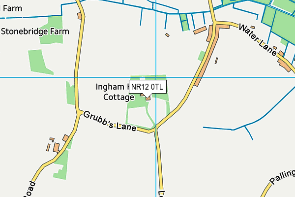 NR12 0TL map - OS VectorMap District (Ordnance Survey) NR12 0TL map - OS VectorMap District (Ordnance Survey)