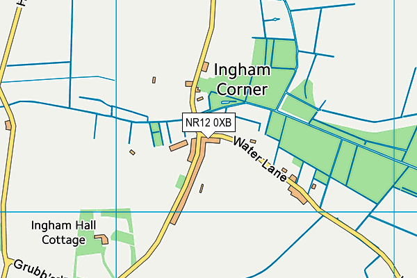 NR12 0XB map - OS VectorMap District (Ordnance Survey) NR12 0XB map - OS VectorMap District (Ordnance Survey)