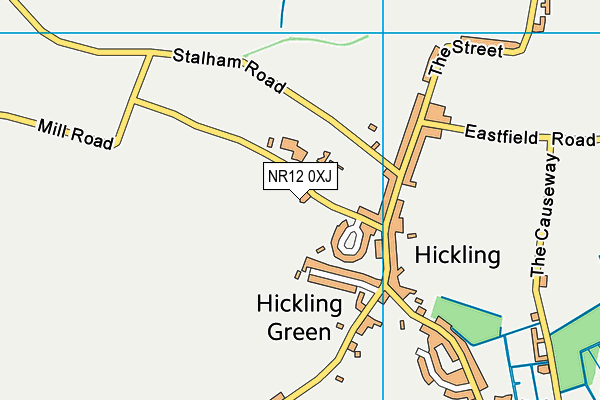 NR12 0XJ map - OS VectorMap District (Ordnance Survey)