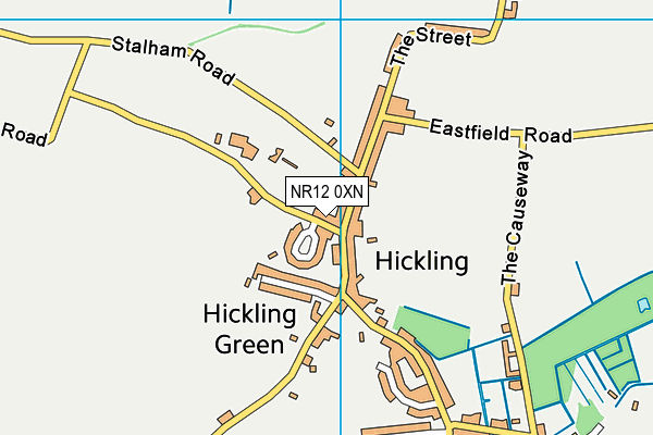 NR12 0XN map - OS VectorMap District (Ordnance Survey) NR12 0XN map - OS VectorMap District (Ordnance Survey)