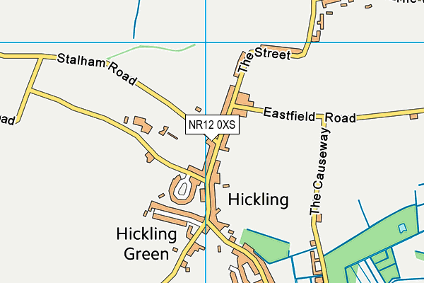NR12 0XS map - OS VectorMap District (Ordnance Survey) NR12 0XS map - OS VectorMap District (Ordnance Survey)
