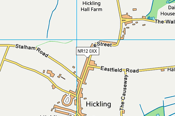 NR12 0XX map - OS VectorMap District (Ordnance Survey)