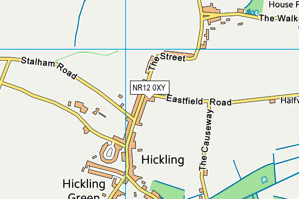 NR12 0XY map - OS VectorMap District (Ordnance Survey) NR12 0XY map - OS VectorMap District (Ordnance Survey)
