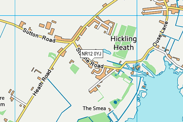 NR12 0YJ map - OS VectorMap District (Ordnance Survey)
