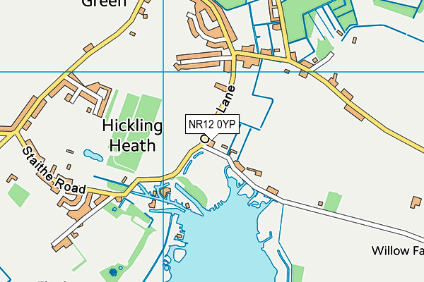 NR12 0YP map - OS VectorMap District (Ordnance Survey) NR12 0YP map - OS VectorMap District (Ordnance Survey)