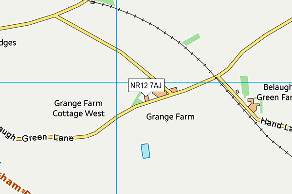 NR12 7AJ map - OS VectorMap District (Ordnance Survey) NR12 7AJ map - OS VectorMap District (Ordnance Survey)