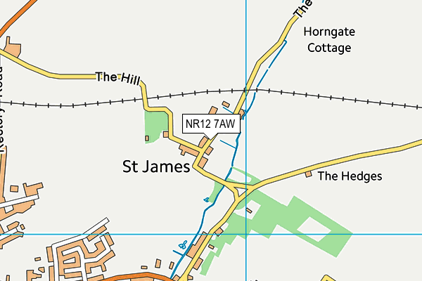 NR12 7AW map - OS VectorMap District (Ordnance Survey) NR12 7AW map - OS VectorMap District (Ordnance Survey)