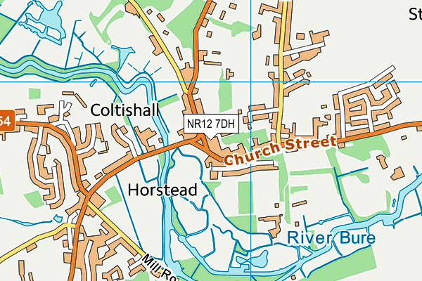 NR12 7DH map - OS VectorMap District (Ordnance Survey) NR12 7DH map - OS VectorMap District (Ordnance Survey)