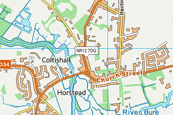 NR12 7DQ map - OS VectorMap District (Ordnance Survey) NR12 7DQ map - OS VectorMap District (Ordnance Survey)