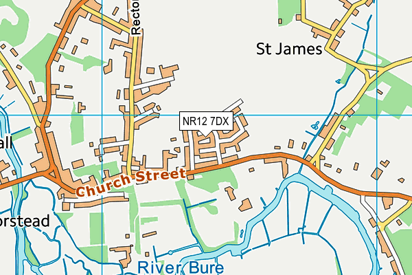 NR12 7DX map - OS VectorMap District (Ordnance Survey) NR12 7DX map - OS VectorMap District (Ordnance Survey)
