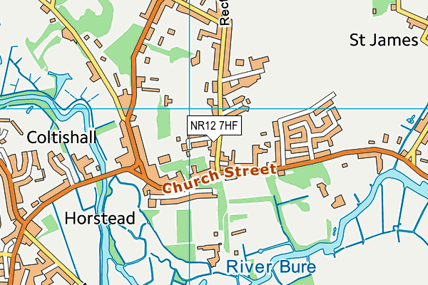 NR12 7HF map - OS VectorMap District (Ordnance Survey) NR12 7HF map - OS VectorMap District (Ordnance Survey)