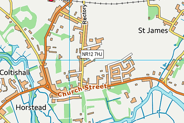 NR12 7HJ map - OS VectorMap District (Ordnance Survey) NR12 7HJ map - OS VectorMap District (Ordnance Survey)