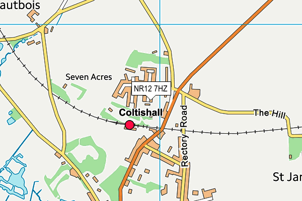 NR12 7HZ map - OS VectorMap District (Ordnance Survey)