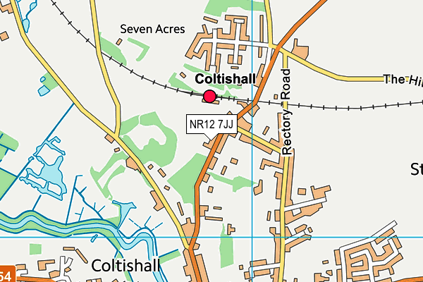 NR12 7JJ map - OS VectorMap District (Ordnance Survey) NR12 7JJ map - OS VectorMap District (Ordnance Survey)