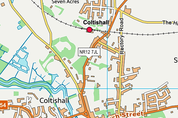 NR12 7JL map - OS VectorMap District (Ordnance Survey)