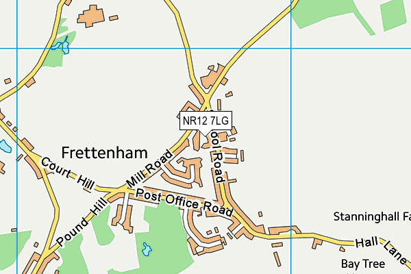 NR12 7LG map - OS VectorMap District (Ordnance Survey) NR12 7LG map - OS VectorMap District (Ordnance Survey)