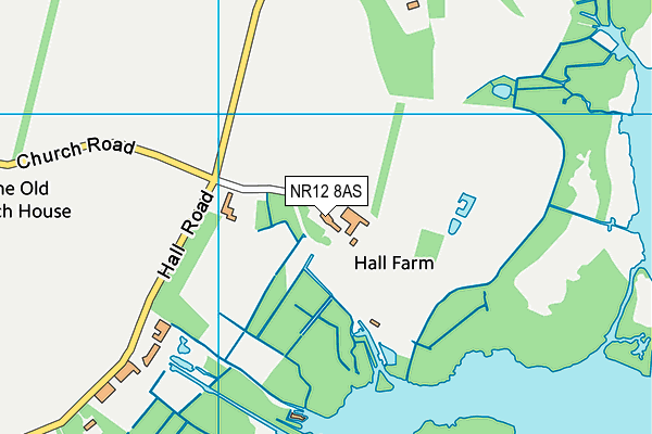 NR12 8AS map - OS VectorMap District (Ordnance Survey) NR12 8AS map - OS VectorMap District (Ordnance Survey)