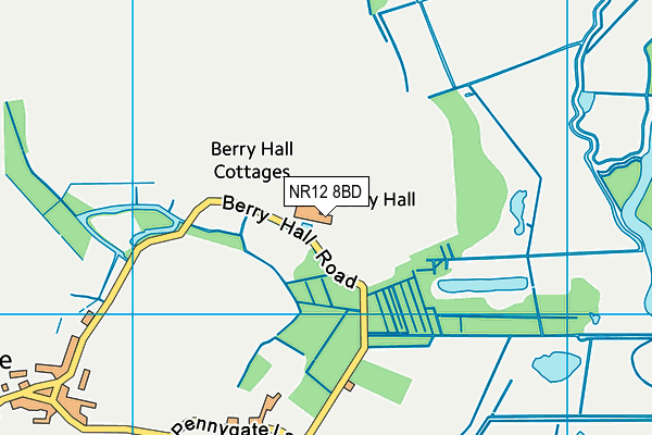 NR12 8BD map - OS VectorMap District (Ordnance Survey) NR12 8BD map - OS VectorMap District (Ordnance Survey)