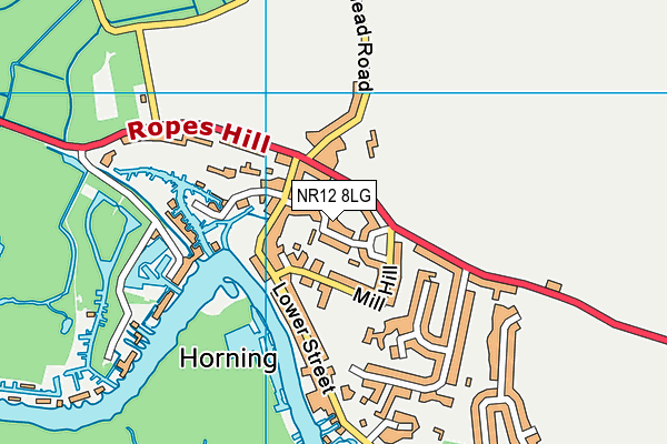 NR12 8LG map - OS VectorMap District (Ordnance Survey) NR12 8LG map - OS VectorMap District (Ordnance Survey)